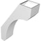 Ekena Millwork 5 1/2-in. W x 16-in. D x 24-in. H Legacy Architectural Grade PVC Knee Brace BRCP055X16X24LEC - alternate 3